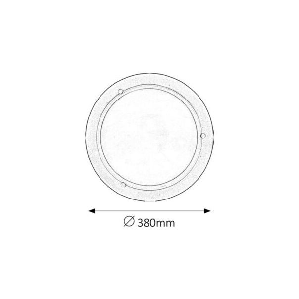 Rabalux Plafonjera Ufo E27 2x MAX 60W bela (5131) - 5131