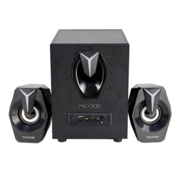 MICROLAB G100BT Aktivni zvucnici 2.1 11W (5W,2x3W) 3,5mm, SD, USB, FM, Bluetooth, daljinski, LED - 43731