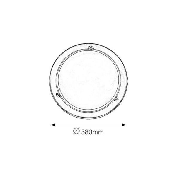 Rabalux Plafonjera Ufo E27 2x MAX 60W hrom (5143) - 5143