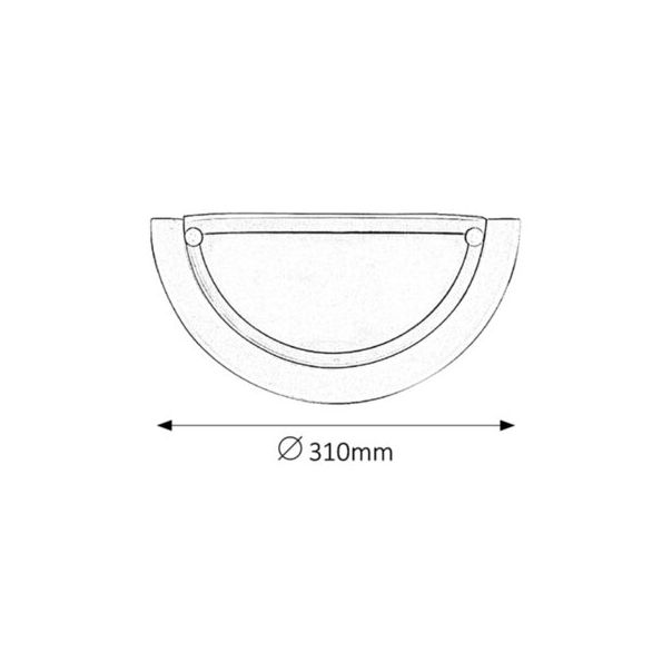 Rabalux Zidna lampa Ufo E27 1x MAX 60W bela (5161) - 5161