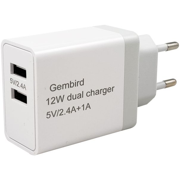GEMBIRD Punjač 2x5v/24A+1A 12W + micro USB DATA kabl ,NPA-AC26, 1m - 43859