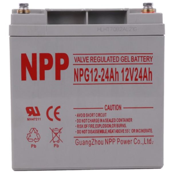 NPP NPG12V-24Ah, GEL BATTERY, C20=24AH - 43873
