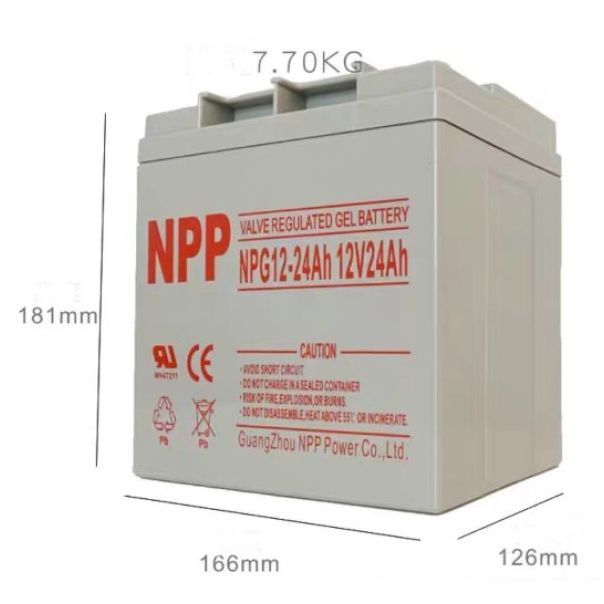 NPP NPG12V-24Ah, GEL BATTERY, C20=24AH - 43873