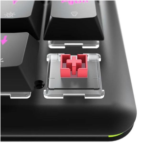 RAMPAGE Tastatura žična gaming REBEL Low Profile mehanička crveni switch 38868 - EP3098112