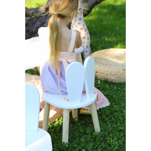 HANAH HOME Dečja stolica Bunny, bela - 517BMB1138