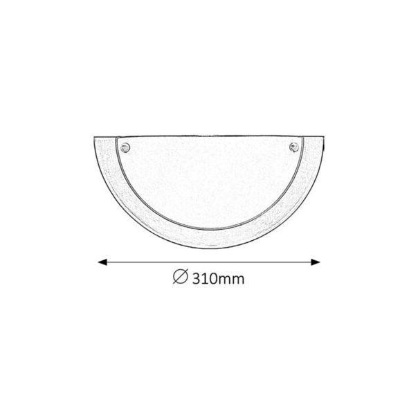 Rabalux Zidna lampa Ufo E27 1x MAX 60W brušeni hrom (5181) - 5181-1