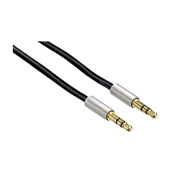 HAMA Kabl spiralni, 3.5mm na 3.5mm, crna - 93775