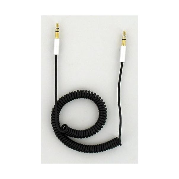 HAMA Kabl spiralni, 3.5mm na 3.5mm, crna - 93775