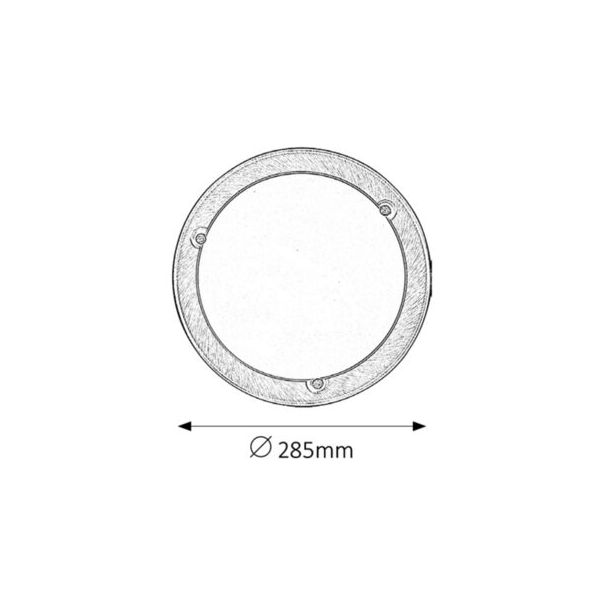 Rabalux Plafonjera Ufo E27 1x MAX 60W bronzana (5203) - 5203