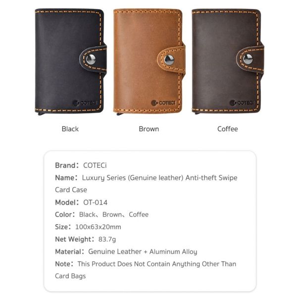 Novcanik Coteci Luxury Series + Anti-theft OT-014 braon - EP3177345