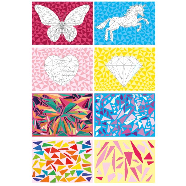 GRAFIX Stikeri po brojevima A4 - 4 strane - Leptir - 52116