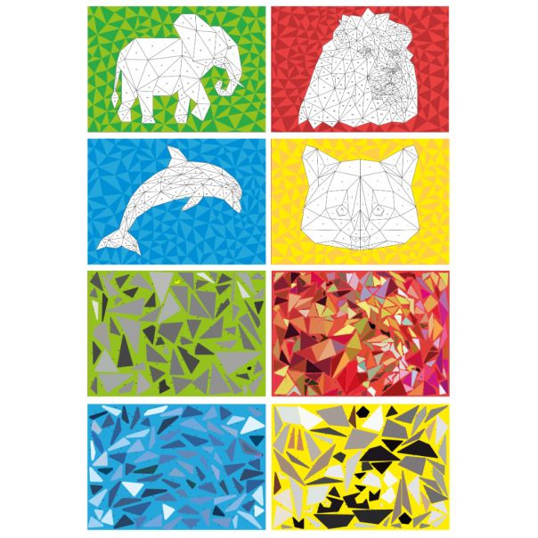 GRAFIX Stikeri po brojevima A4 -  4 strane - Lav - 52117