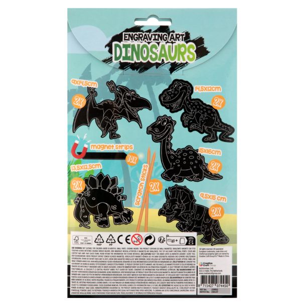 GRAFIX Komplet za graviranje - Dinosaurusi - 52142