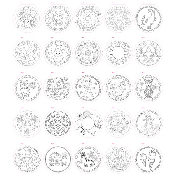 Grafix Mandala - Životinje - 25 strana - 15cm - 52179