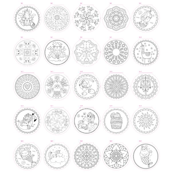 Grafix Mandala - Cveće - 25 strana - 15cm - 52180