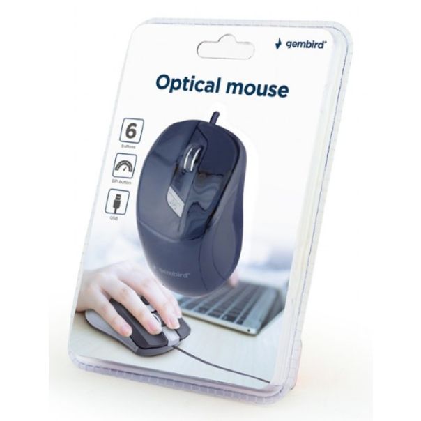 GEMBIRD MUS-6B-01 Opticki mis 400-1600Dpi - 20145