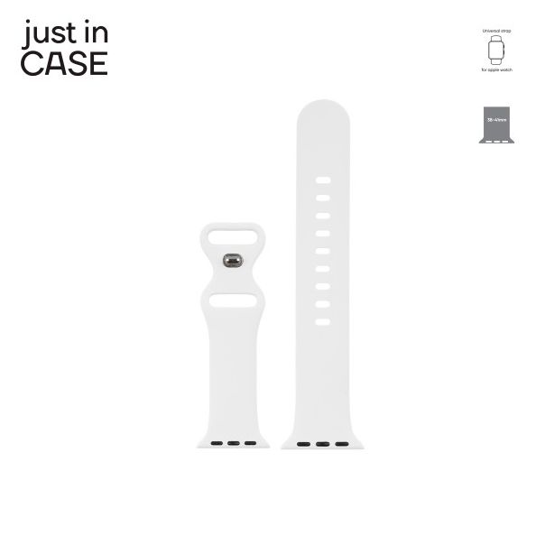 NARUKVICA 2in1, silikon, 38-41mm, bela/siva - SS3841WHGR