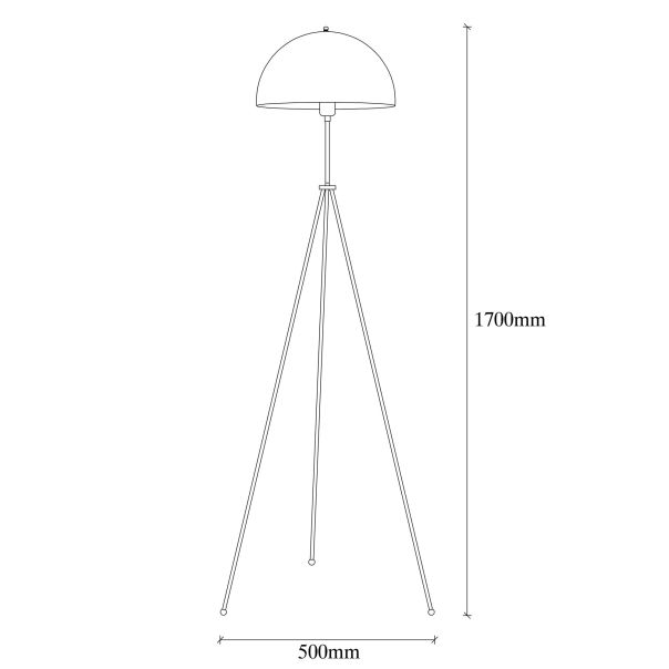 OPVIQ Podna lampa Can NT 113, crna/zlatna - EP3008239
