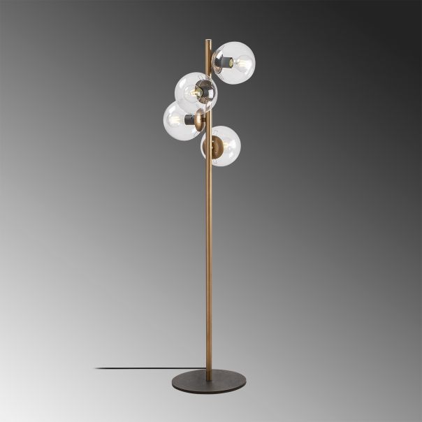 OPVIQ Podna lampa Faze NT 116, zlatna/providna - EP3008245