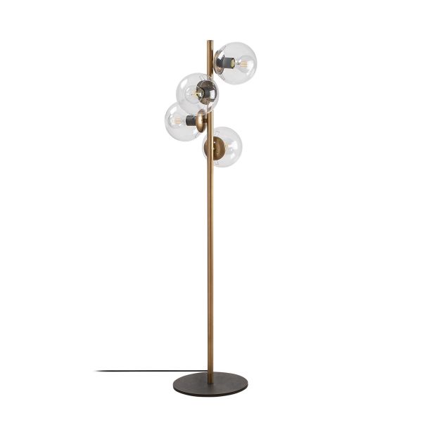 OPVIQ Podna lampa Faze NT 116, zlatna/providna - EP3008245
