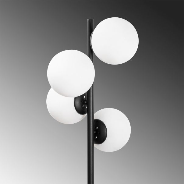 OPVIQ Podna lampa Faze NT-115-1, crna/bela - EP3008248