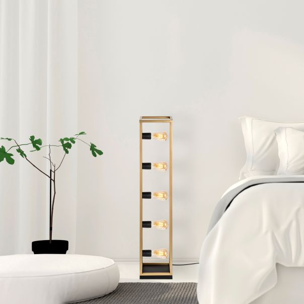 OPVIQ Podna lampa Kafes 13745, zlatna - EP3008257