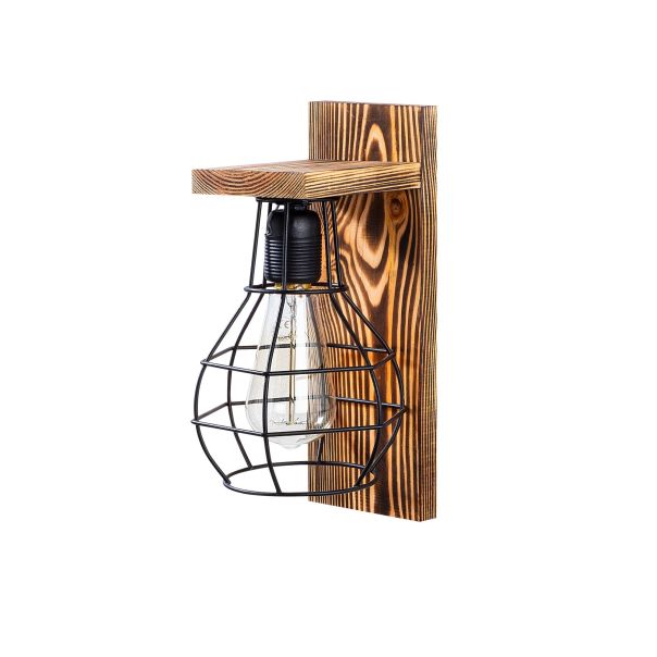 OPVIQ Zidna lampa Erebos 121-A, braon/crna - EP3008278