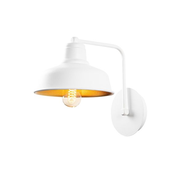 OPVIQ Zidna lampa Berceste 181WHITE-A, bela/zlatna - EP3008296