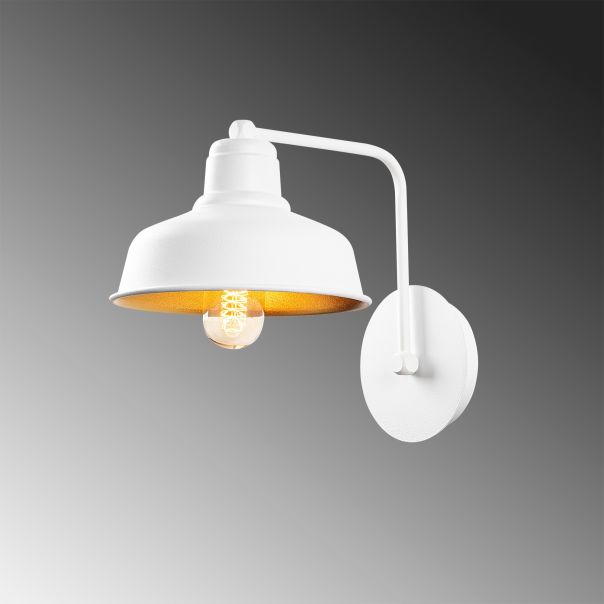 OPVIQ Zidna lampa Berceste 181WHITE-A, bela/zlatna - EP3008296