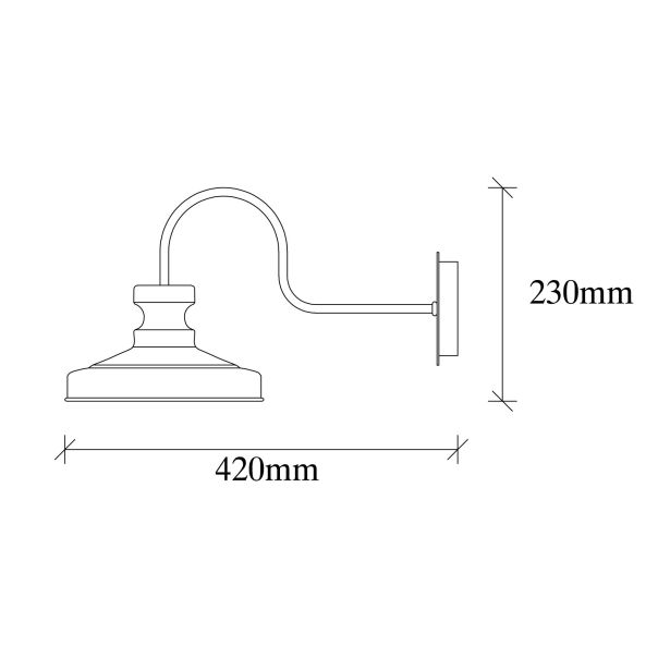 OPVIQ Zidna lampa Berceste 182BLACK-A, crna/zlatna - EP3008299