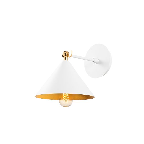 OPVIQ Zidna lampa Berceste 185WHITE-A, bela/zlatna - EP3008311