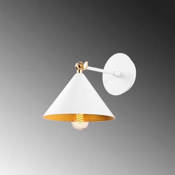 OPVIQ Zidna lampa Berceste 185WHITE-A, bela/zlatna - EP3008311
