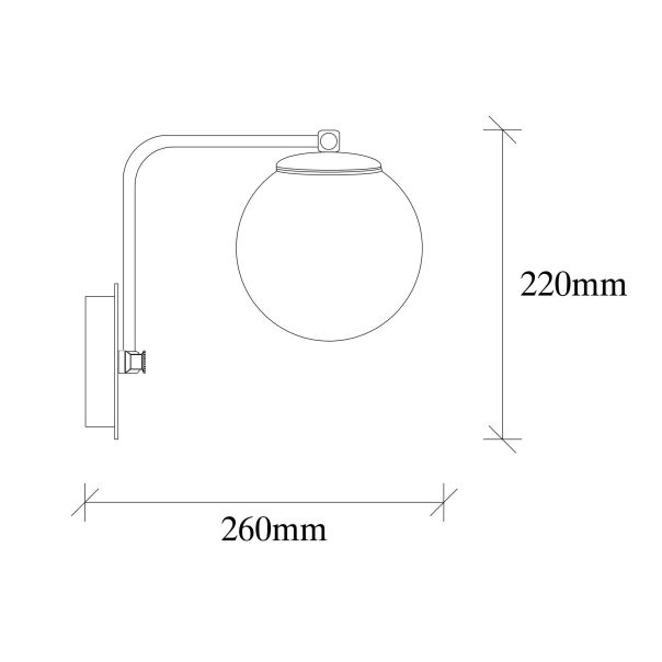 OPVIQ Zidna lampa Daisy 146-A, zlatna/bela - EP3008335