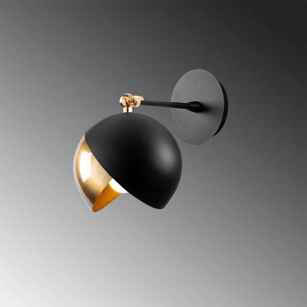 OPVIQ Zidna lampa Berceste 252-A, crna/zlatna - EP3008344