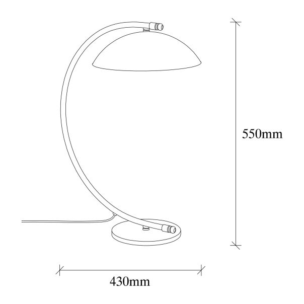 OPVIQ Stona lampa Sıvani NT 150, zlatna/crna - EP3008374