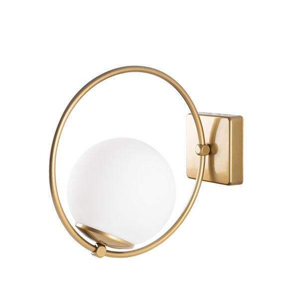 OPVIQ Zidna lampa Dolunay 3912, zlatna/bela - EP3008380