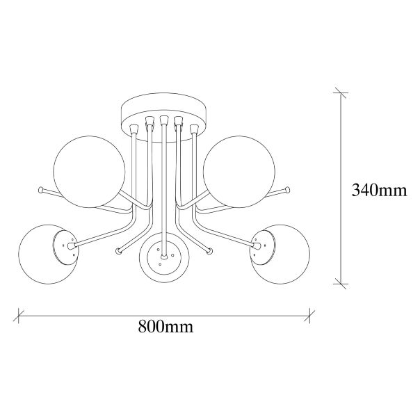 OPVIQ Luster Daisy-147-AV2, crna/bela - EP3004363