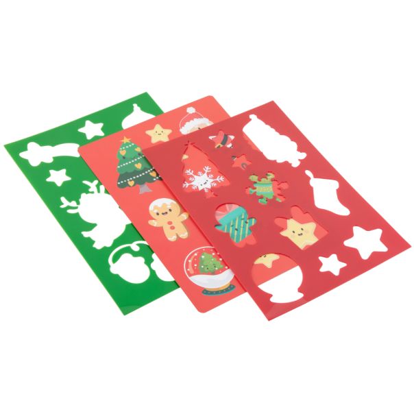 Grafix Novogodišnji šabloni za crtanje A4 - 52206