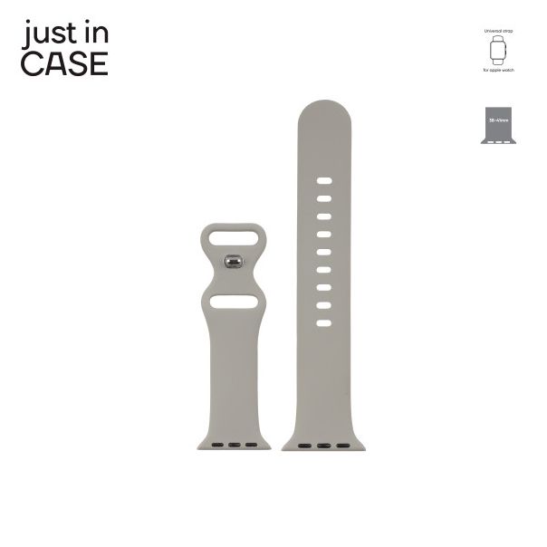 NARUKVICA 2in1, silikon, 38-41mm, bela/siva - SS3841WHGR