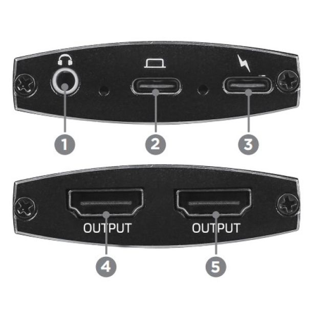 GEMBIRD Kabl USB-C na dupli HDMI, crna - 44105-1