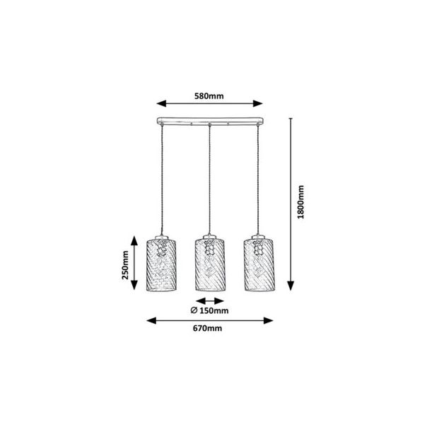 RABALUX Visilica Sheila E27 40W - 5229