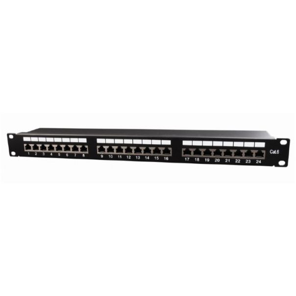 GEMBIRD NPP-C624-002 Cat.6 24 port shielded patch panel, 19 1U - 44110