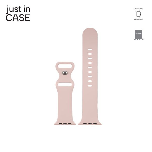 JUST IN CASE 2u1 Narukvica 42-45mm crvena silikon + pink silikon - SS4245RDPK