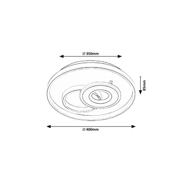 Rabalux Plafonjera Celinda LED 40W hrom (5230) - 5230