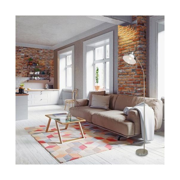 Rabalux Podne lampe Daron E27 1x MAX 40W brušeni hrom (5241) - 5241