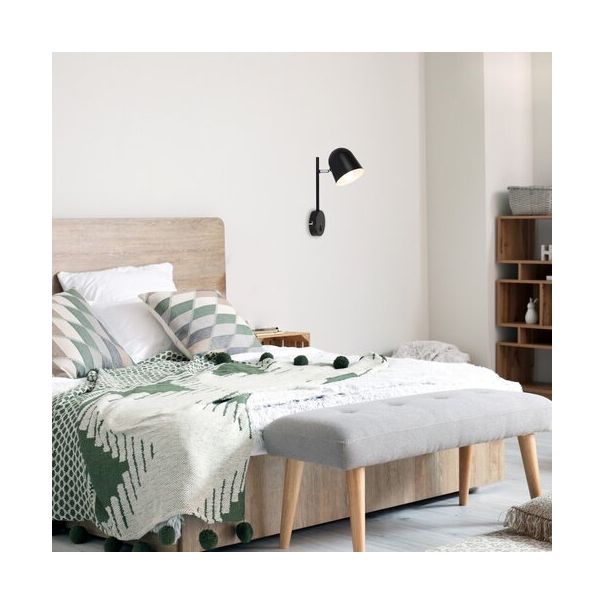 Rabalux Zidna lampa Egon E14 1x MAX 40W mat crno (5242) - 5242