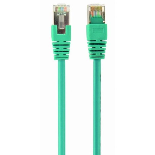 GEMBIRD PP22-1M/G Mrezni kabl FTP Cat5e Patch cord, 1m green - 44137