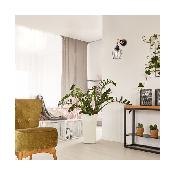 Rabalux Zidna lampa Fabian E27 1x MAX 40W mat crno (5244) - 5244