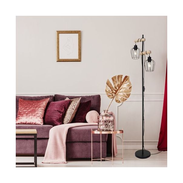 Rabalux Podne lampe Fabian E27 2x MAX 40W mat crno (5246) - 5246