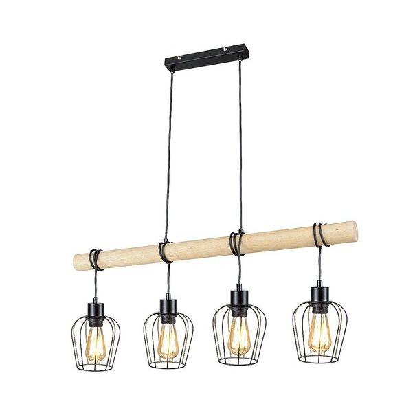 Rabalux Visilica Fabian E27 4x MAX 40W mat crno (5247) - 5247